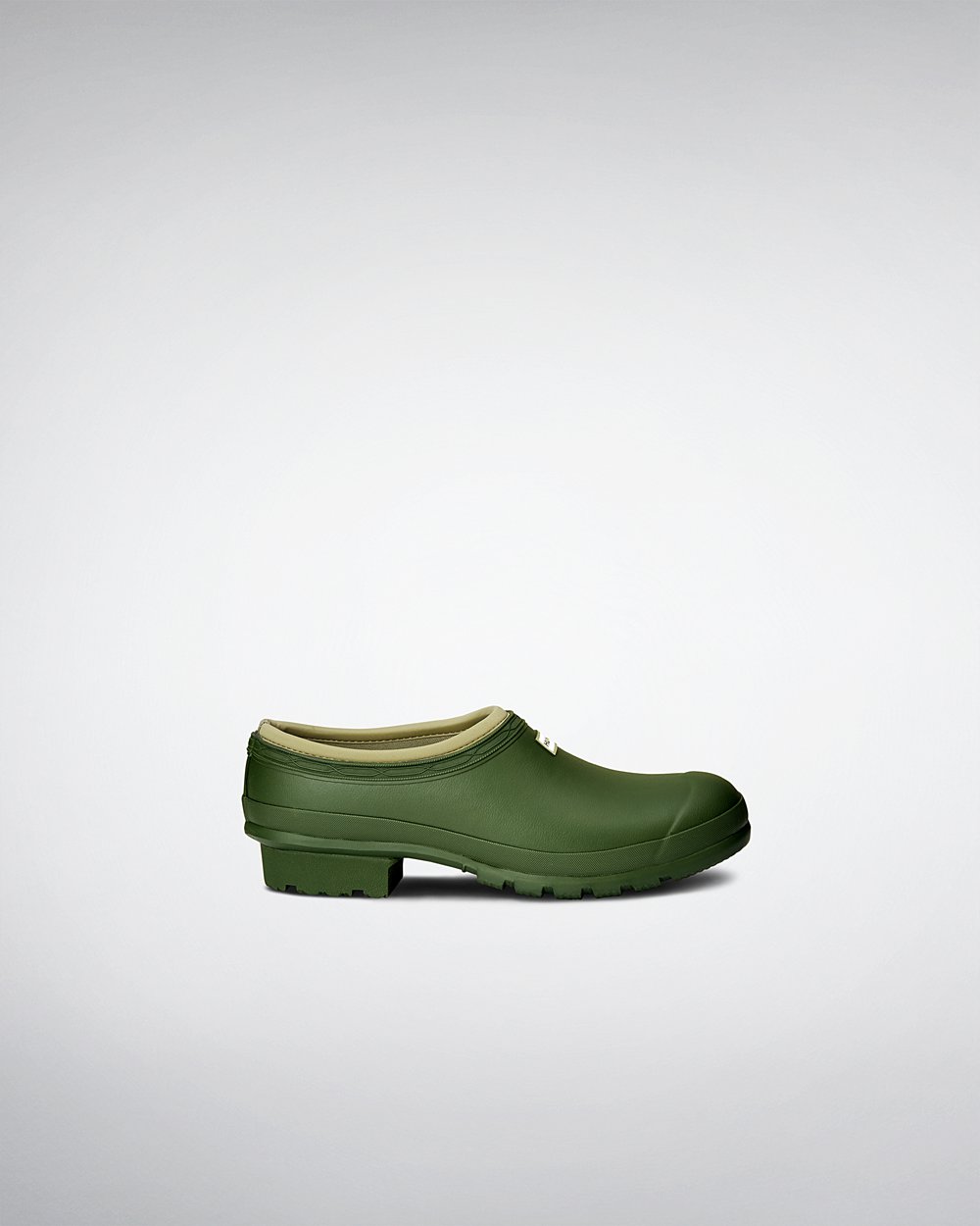 Hunter Gardener Clogs - Online Sale Mens Green - RPGABO873